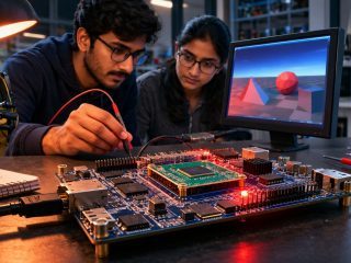 IIT Delhi MTech Students Build India’s First Indigenous Micro-GPU Prototype