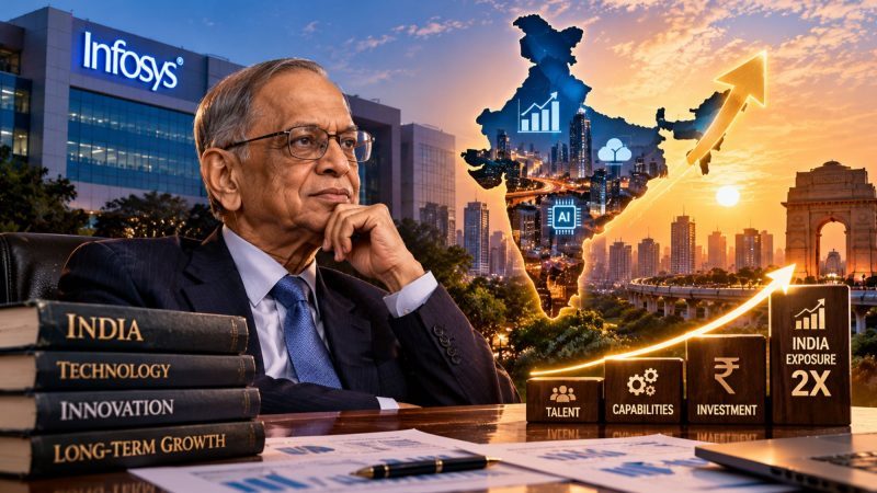 Narayana Murthy’s Family Office Plans to Double India Exposure Over Five Years
