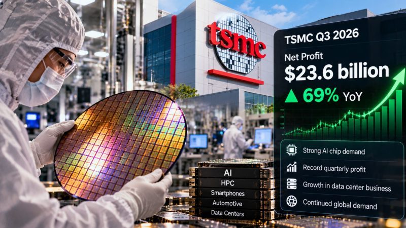 TSMC Q3 2026 Profit Rises 68.7% to NT$763.06 Billion