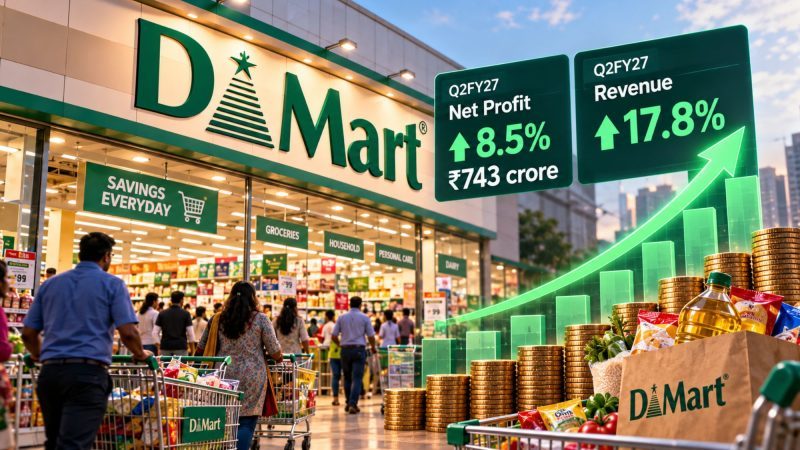 DMart Q2 FY27 Results: Net Profit Rises 8.5% to ₹743 Crore, Revenue Grows 17.8%