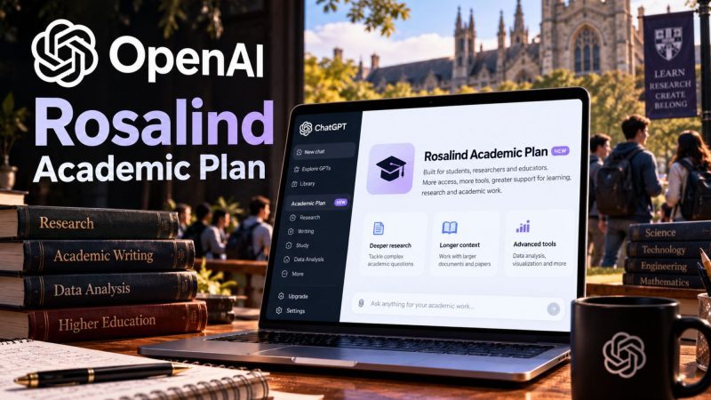 OpenAI Launches Rosalind Academic Plan With Free AI Access for Research Labs