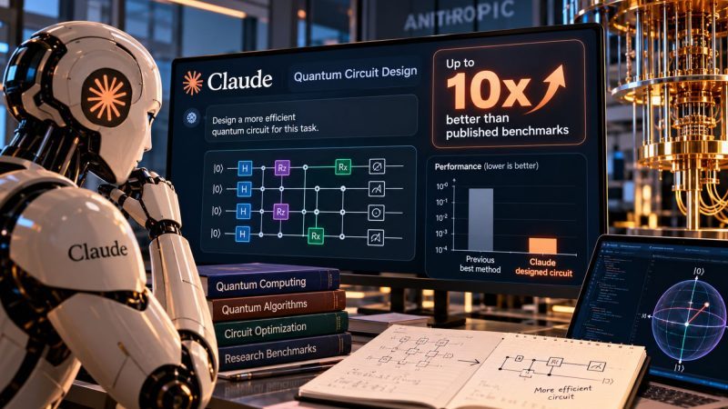 Claude Designs Quantum Circuits That Beat Published Benchmarks by Up to 17x