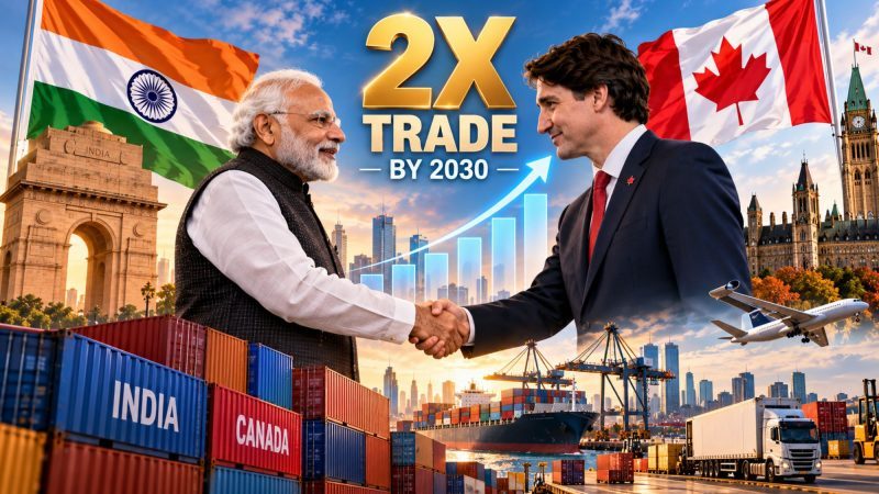 India and Canada Aim to Double Trade to $70 Billion by 2030