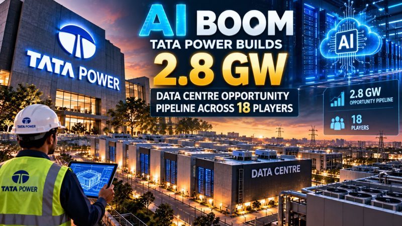Tata Power Builds 2.8 GW Data Centre Opportunity Pipeline Across 18 Players