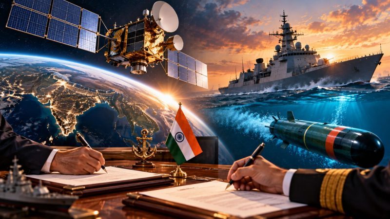 India Signs ₹4,106 Crore Contracts for GSAT-7C Satellite and Varunastra Torpedoes