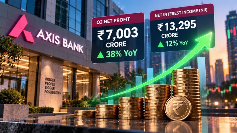 Axis Bank Q2 Results: Net Profit Jumps 38% to ₹7,003 Crore, NII Rises 12%