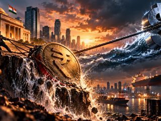 Indian Rupee Nears ₹97, down 8% in 2026
