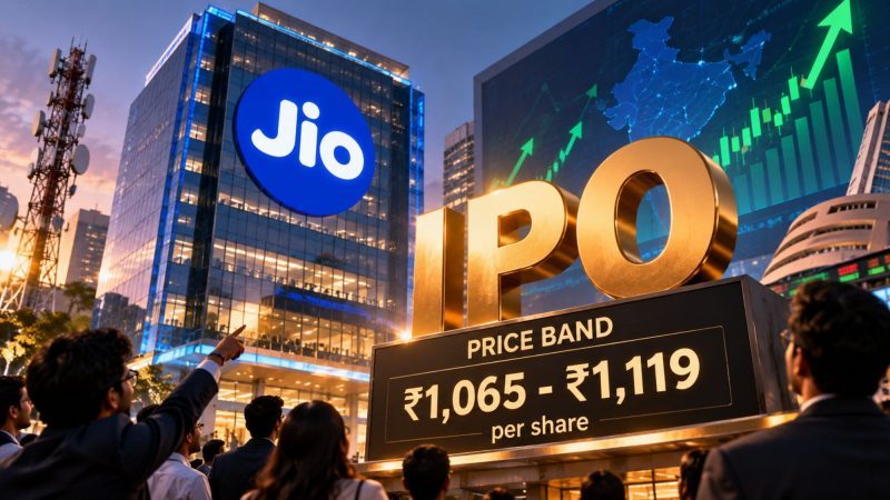 Jio Platforms Sets IPO Price Band at ₹1,065–₹1,119, Eyes $107 Billion Valuation