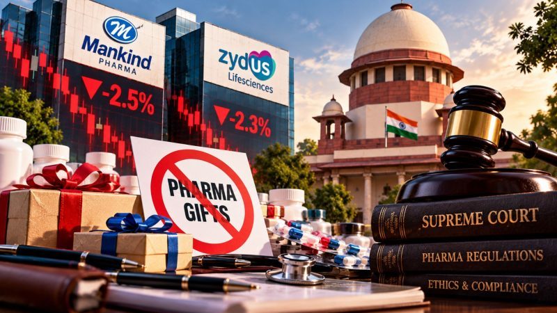 Mankind Pharma, Zydus Shares Fall Upto 2.5% as Supreme Court Targets Unethical Pharma Marketing