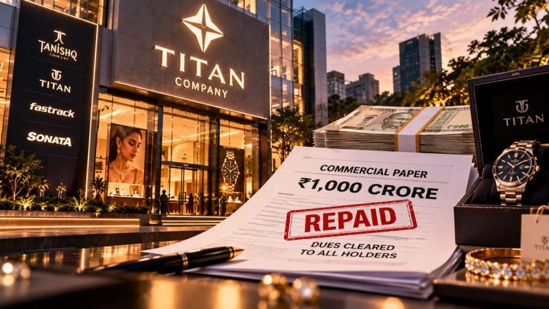 Titan Company Repays ₹1,000 Crore Commercial Paper Debt, Clears All Dues