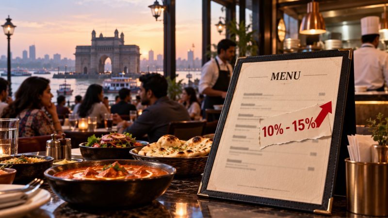 Mumbai Restaurants May Raise Menu Prices by 10%–15% as Costs Climb