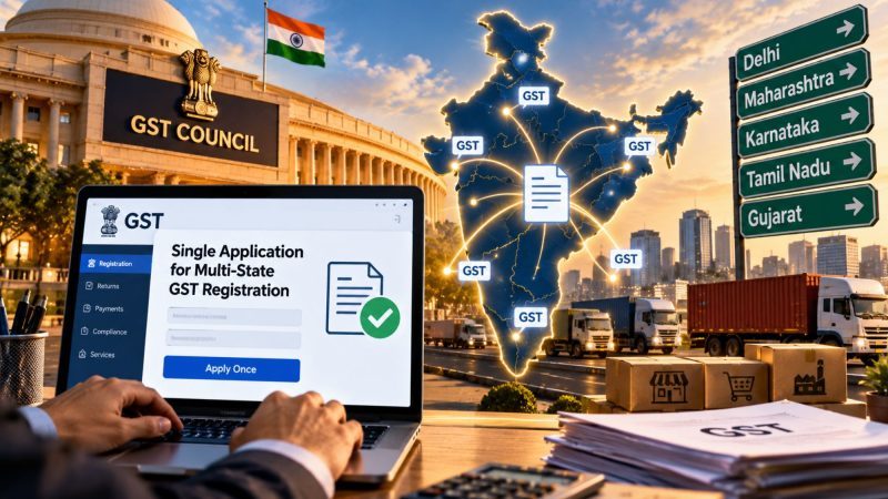 GST Council to Consider Single Application for Multi-State Registration
