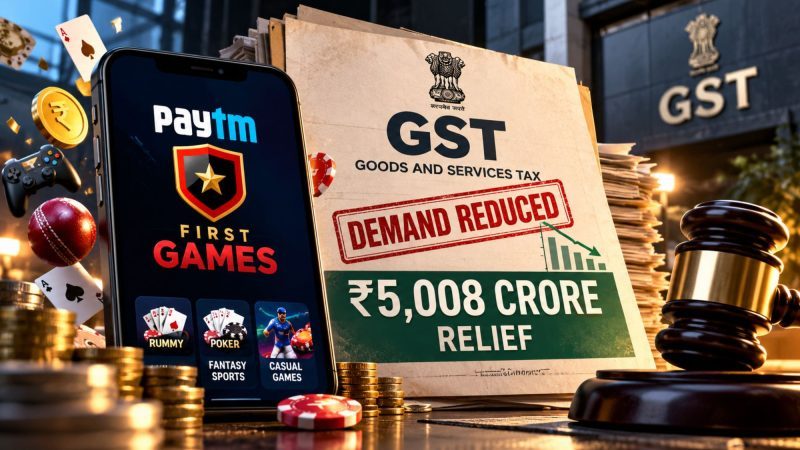 Paytm’s First Games Gets ₹5,008 Crore Relief as GST Demand Falls to ₹703.66 Crore