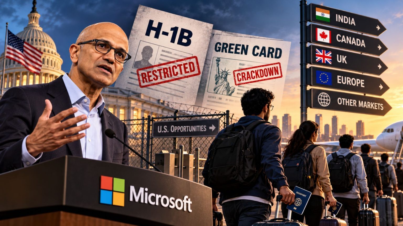 Microsoft Warns US Green Card Crackdown Could Drive Tech Talent Abroad ...