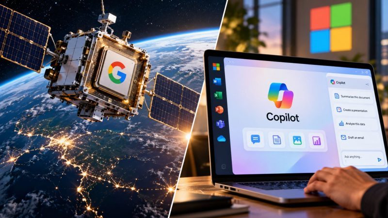 Google Tests TPUs in Orbit as Microsoft Expands Copilot
