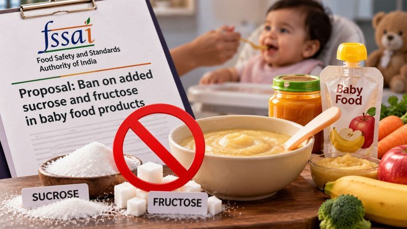 FSSAI Proposes Ban on Added Sucrose and Fructose in Infant Food Products