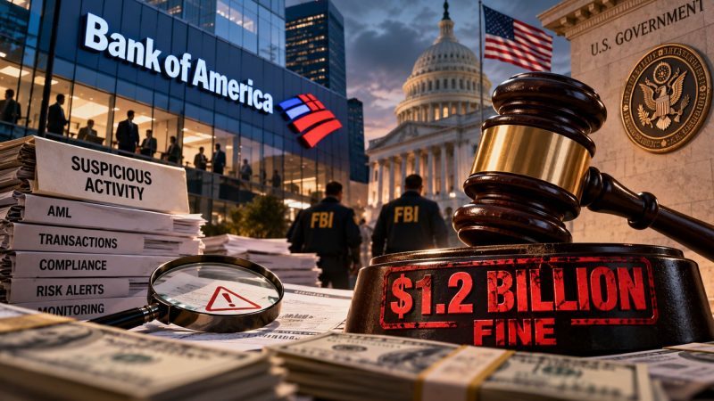 Bank of America Fined $1.21 Billion Over Money-Laundering Control Failures