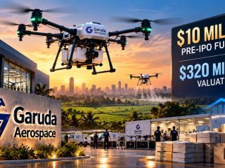 Garuda Aerospace Raises $10M Pre-IPO Funding at $320M Valuation