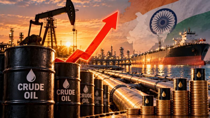 India’s Crude Oil Basket Hits Nearly 15-Year High, Raising Inflation and Fiscal Concerns