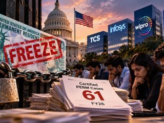 US Green Card Freeze: TCS, Infosys, Wipro and HCLTech Had Just 61 Certified PERM Cases in FY26