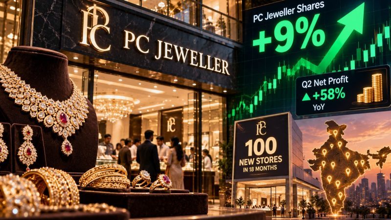 PC Jeweller Shares Jump 9% After Q2 Profit Rises 58%; Company Plans 100 New Showrooms
