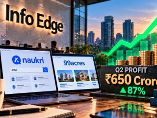 Info Edge Q2 Profit Rises 87% to ₹650 Crore as Naukri and 99acres Grow