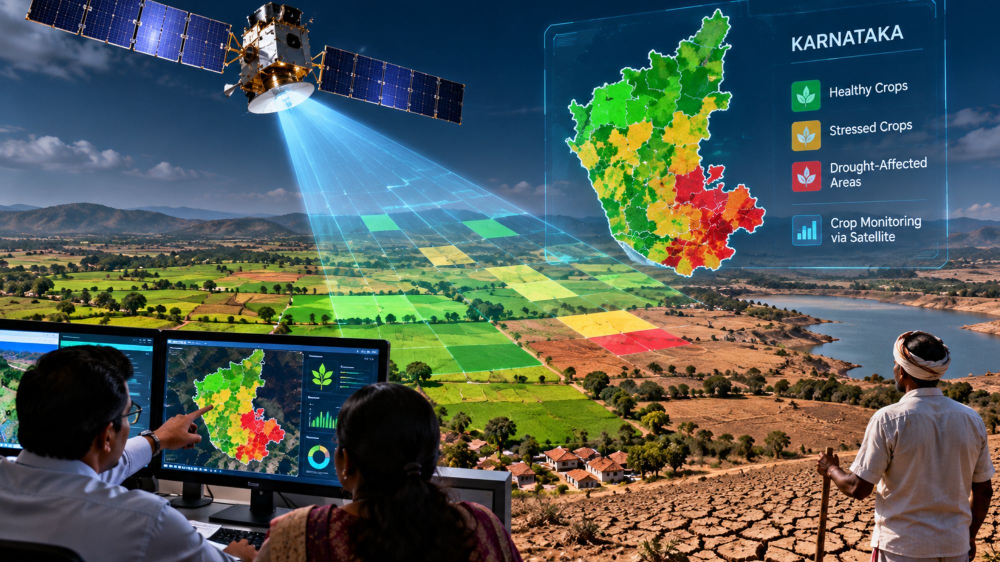 Karnataka Plans AI and Satellite Crop-Monitoring Pilot