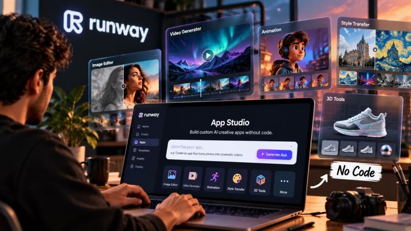 Runway Launches App Studio: Build Custom AI Creative Apps Without Code