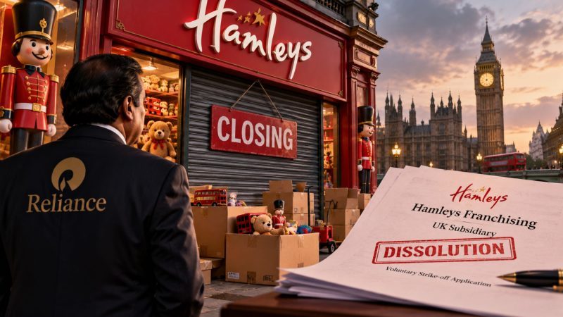 Reliance Industries’ Hamleys Franchising to Be Dissolved in UK After Voluntary Strike-Off Application