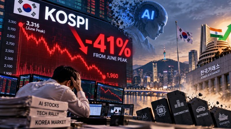 South Korea’s KOSPI Crashes 41% From June Peak as AI Frenzy Fades