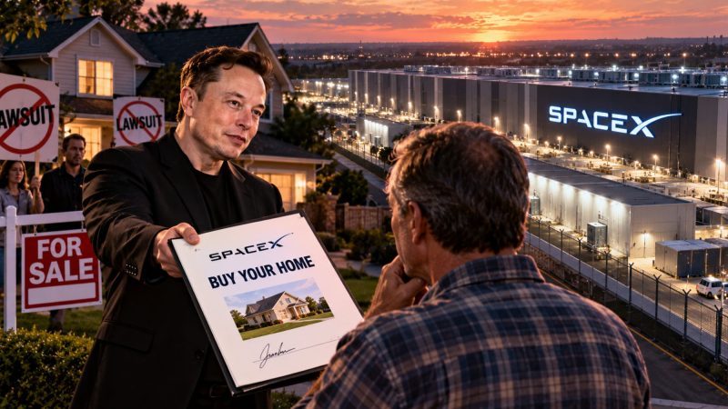 SpaceX Offers to Buy Homes Near AI Data Center if Residents Drop Lawsuits