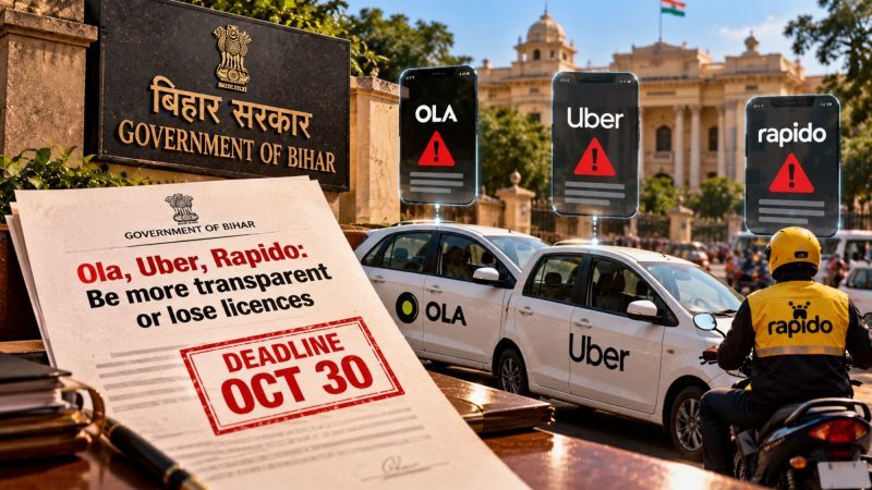 Bihar Gives Ola, Uber and Rapido Until October 30 to Improve Transparency or Risk Licence Cancellation