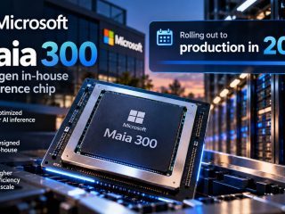 Microsoft Unveils Maia 300 AI Chip, Plans Production Rollout in 2027