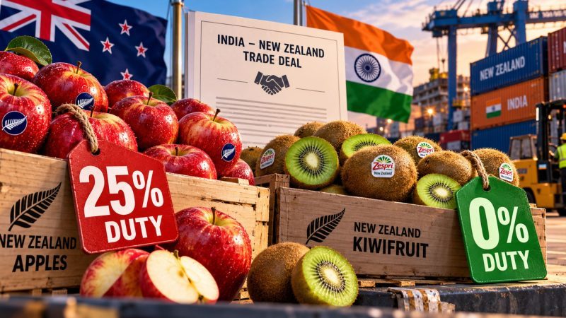 India–New Zealand Trade Deal: The Catch Behind Apple and Kiwifruit Duty Cuts