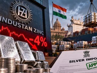 Hindustan Zinc Shares Drop 4% as India Allows Large Silver Imports Despite Weak Demand