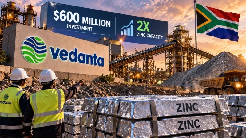 Vedanta Invests $600 Million to Double South African Zinc Capacity