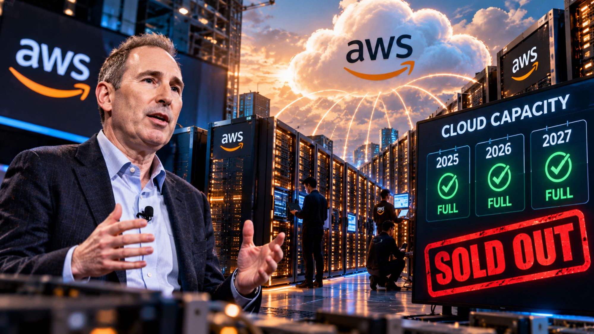 Amazon AWS Cloud Capacity Sold Out Through 2027 as AI Demand Surges ...