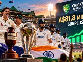 Ashes and India Series Drive Cricket Australia to A$81.8 Million Surplus