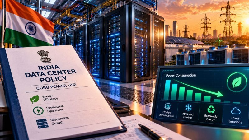 India Plans Data Centre Policy to Curb Power Use and Rising Costs